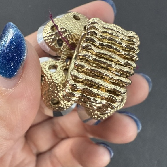 Brand New Crystal Cocktail Flower Ring Big Vintage Ring Stretchy Band - Picture 13 of 16